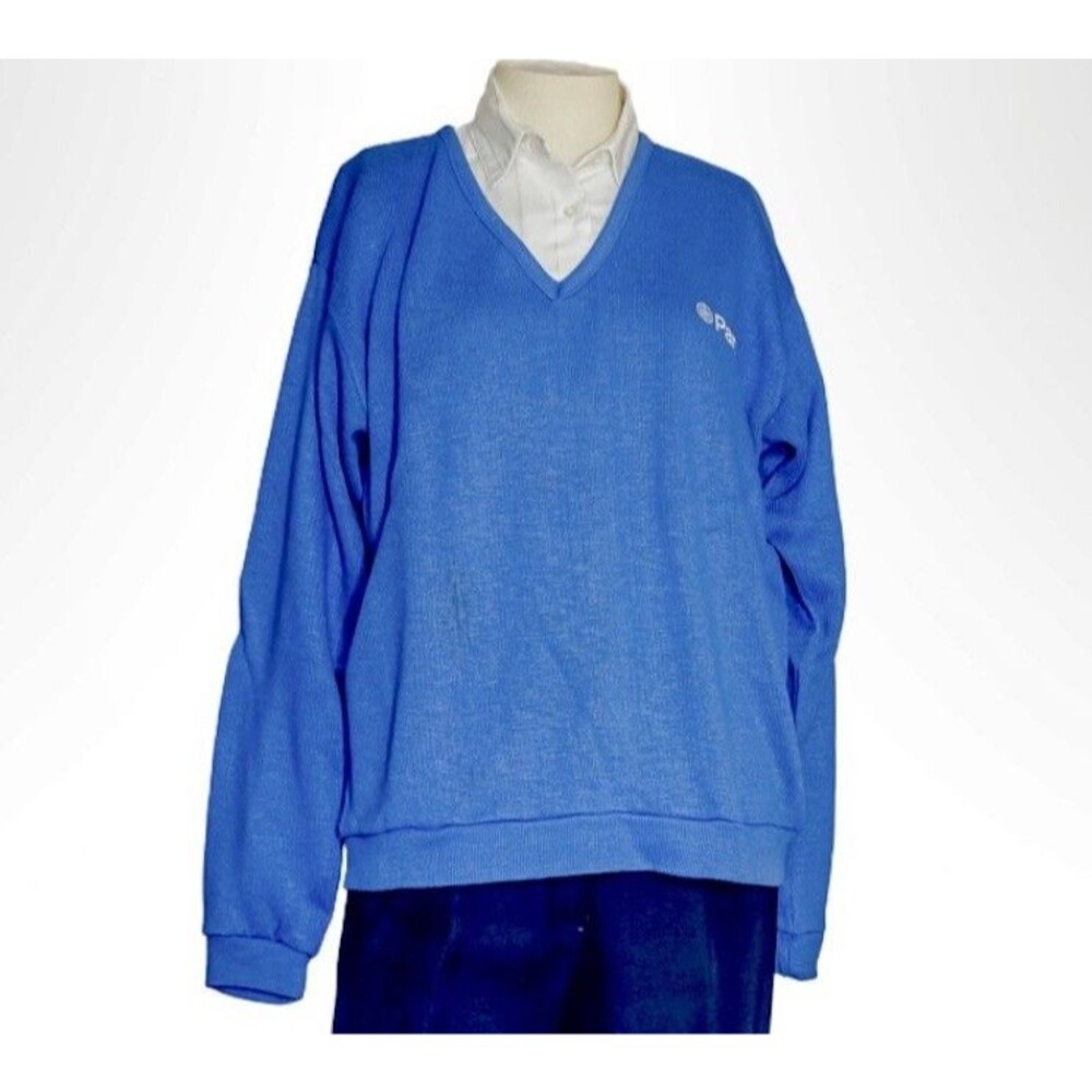 Pan Am Stewardess Vintage Uniform Sweater PAA Airline Flight or Ground Crew Blue